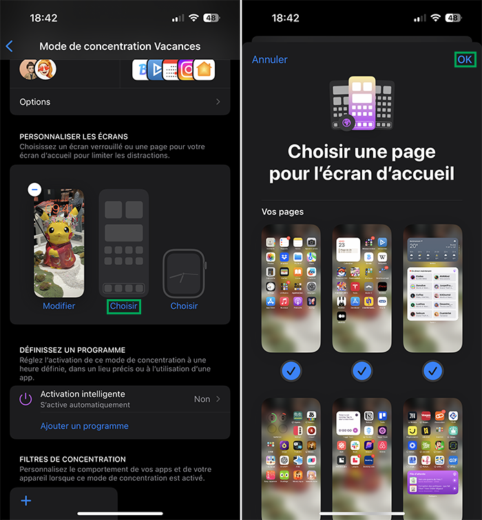 Comment utiliser efficacement les modes de concentration de iOS et macOS ? iphone concentration personnaliser page ecran accueil Comment utiliser efficacement les modes de concentration de iOS et macOS ?