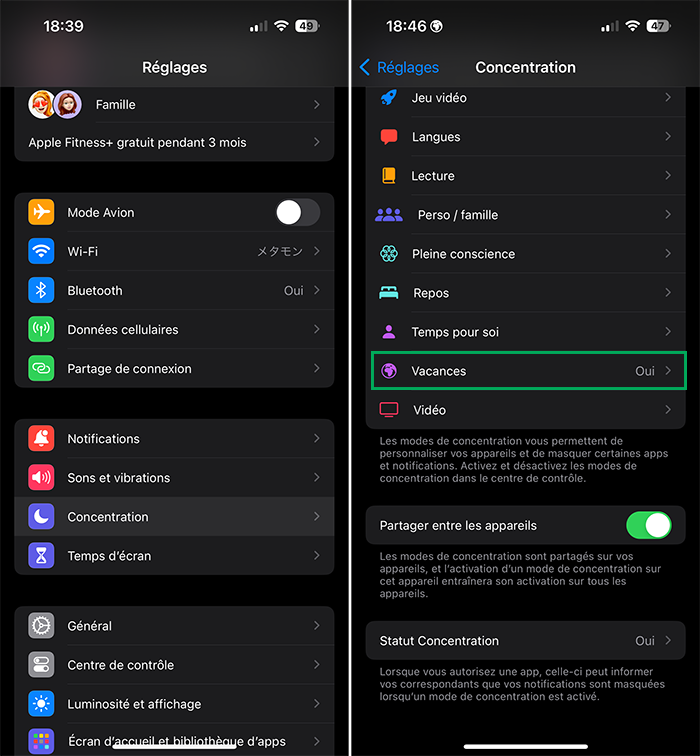Comment utiliser efficacement les modes de concentration de iOS et macOS ? iphone concentration personnaliser Comment utiliser efficacement les modes de concentration de iOS et macOS ?