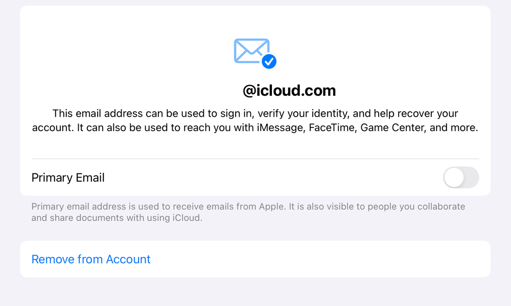iOS 18.1 Changer Email Principal iCloud iOS 18.1 : Apple permet désormais aux utilisateurs de modifier leur adresse e mail principale du compte iCloud