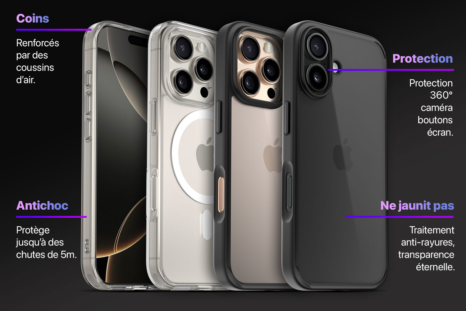 coques antichoc pour iPhone DANA et ONE de shopsystem