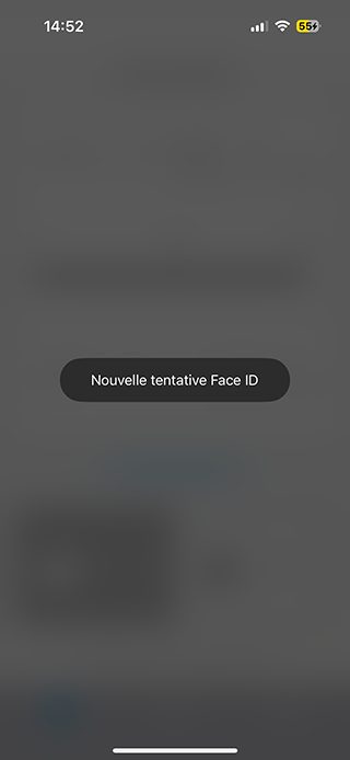 Face ID pour déverrouiller l'application iOS 18