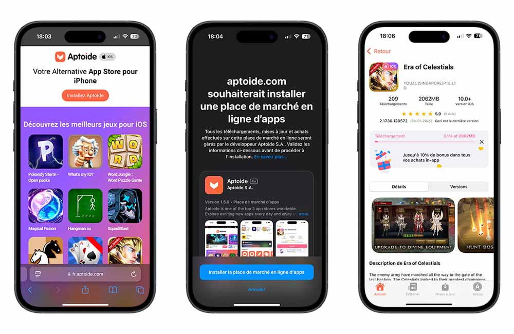 Comment installer Aptoide sur iPhone ?