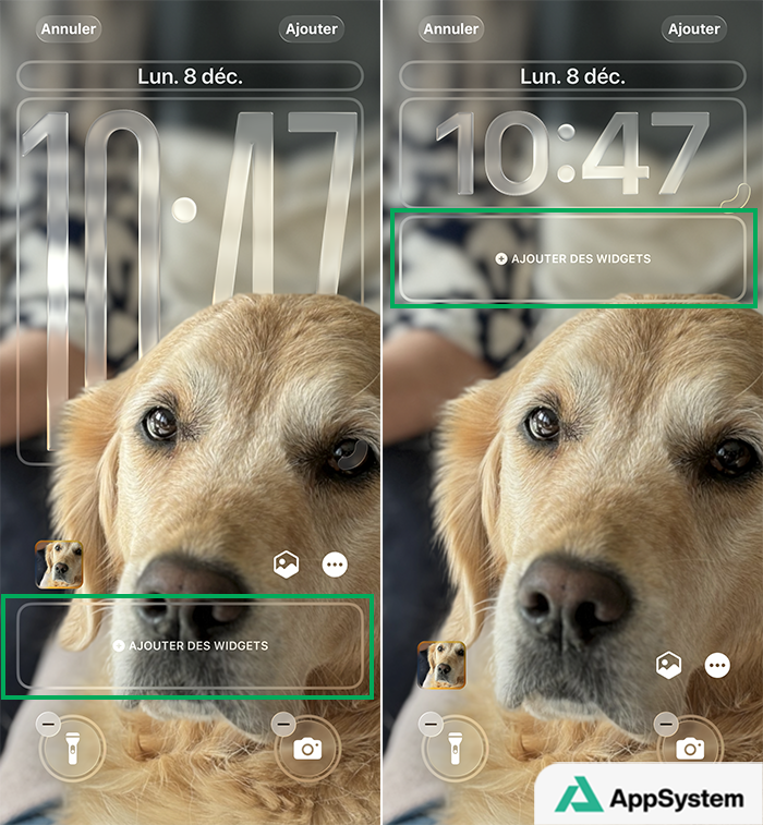 Définir l'emplacement des widgets sur l’écran verrouillé personnalisé avec iOS 26
