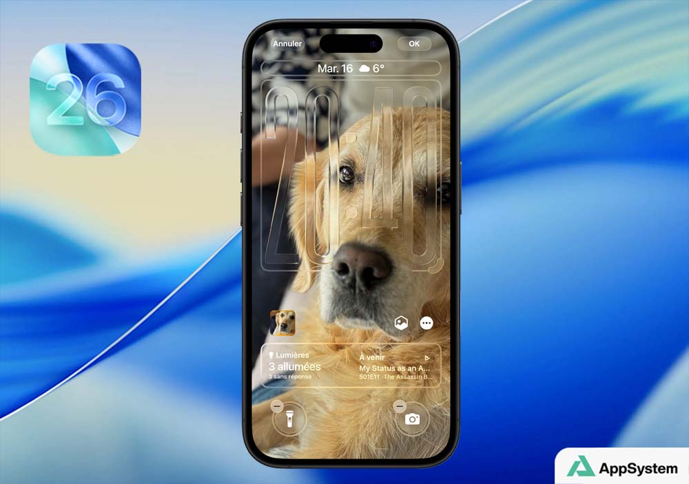 Illustration de l'article : Comment ajouter une photo en 3D, une scène spatiale à l’écran verrouillé de l’iPhone avec iOS 26