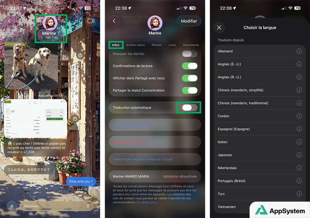 ios 26 activer traduction automatique iphone Comment traduire dans Messages avec iOS 26 (iPhone, iPad et Mac)