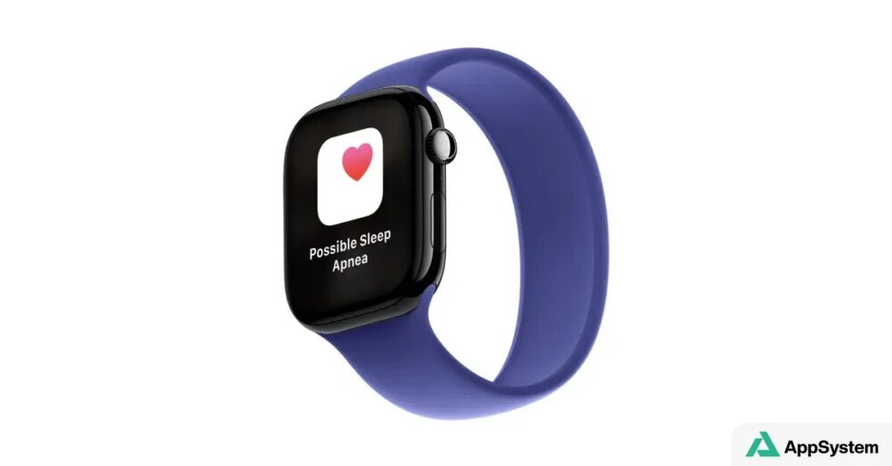 Apple Watch avec alerte d’apnée du sommeil