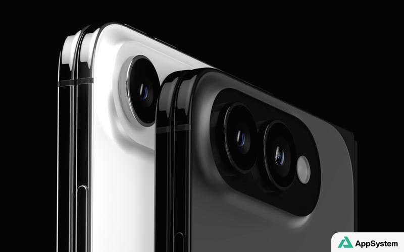 Deux iPhone haut de gamme vus de dos