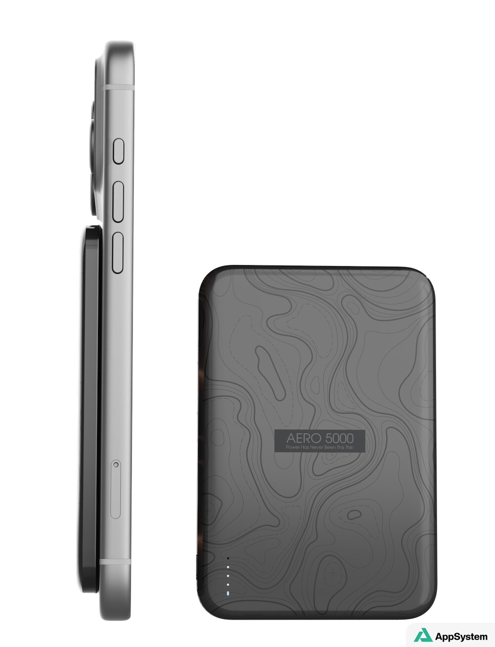Batterie TESSAN AERO 5000 montrée de face et de profil