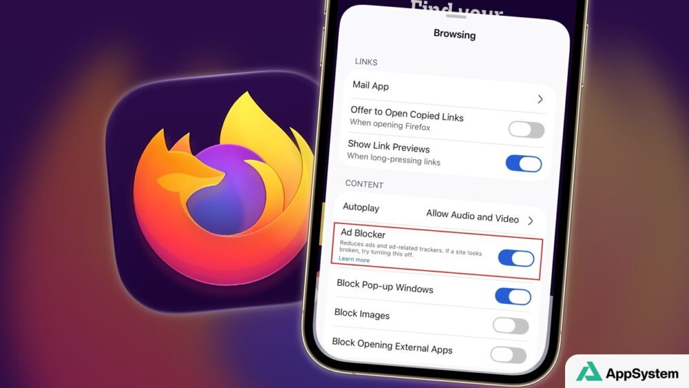 Illustration : Mozilla gradually rolls out an ad-blocker built into Firefox for iOS