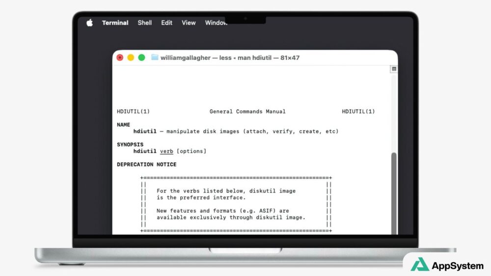 Illustration : Handy disk image tool is to be removed from macOS
