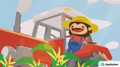 Sneaky Sasquatch conduit un tracteur dans un champ