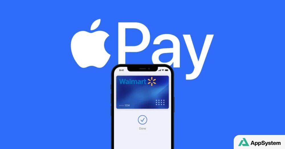 Illustration d’Apple Pay sur iPhone avec carte Walmart