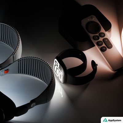 Casque Apple Vision Pro et accessoires présentés sur fond sombre