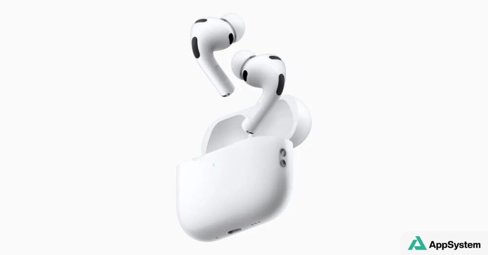 AirPods Pro blancs dans leur boîtier de recharge ouvert
