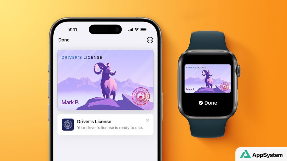 iPhone et Apple Watch affichent un permis numérique dans Wallet