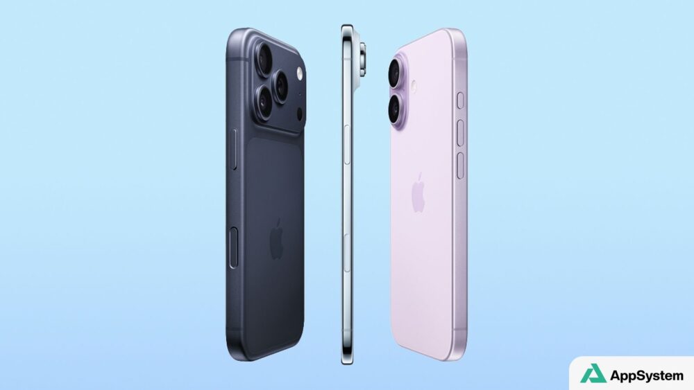Rendu de plusieurs modèles d’iPhone aux dos et profils colorés