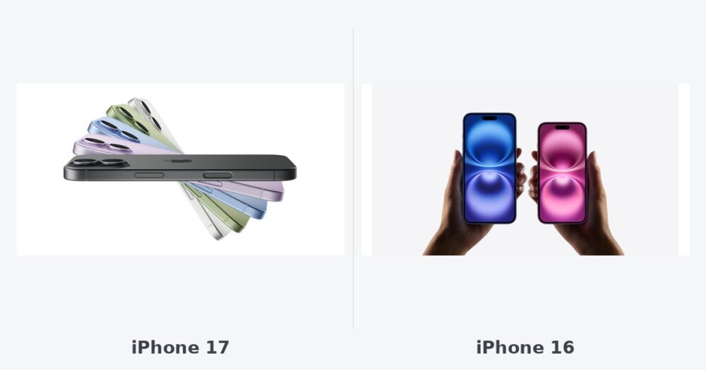 iPhone 17 et iPhone 16