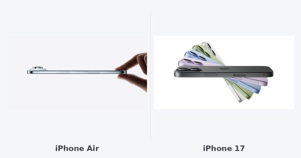 iPhone Air et iPhone 17