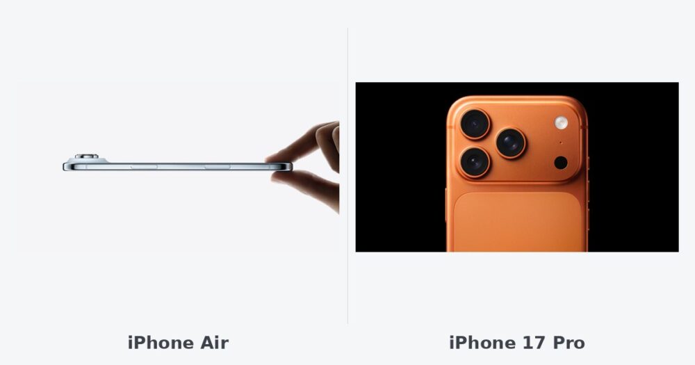 iPhone Air et iPhone 17 Pro