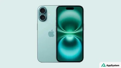 iPhone bleu présenté de face et de dos