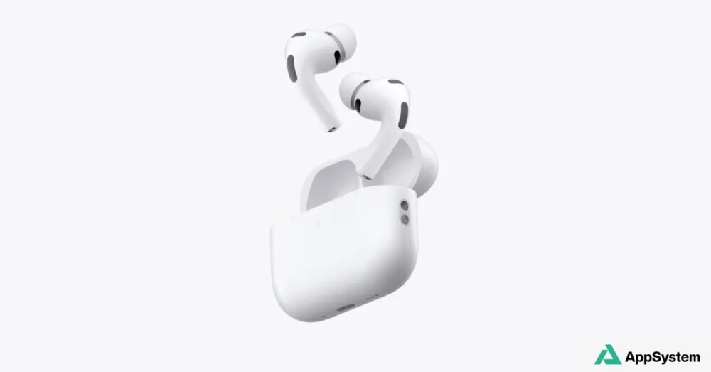 AirPods Pro blancs dans leur boîtier de recharge ouvert