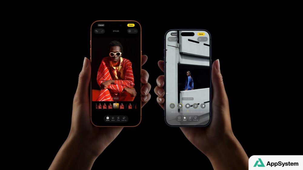 Deux iPhone affichant des photos sur leurs écrans