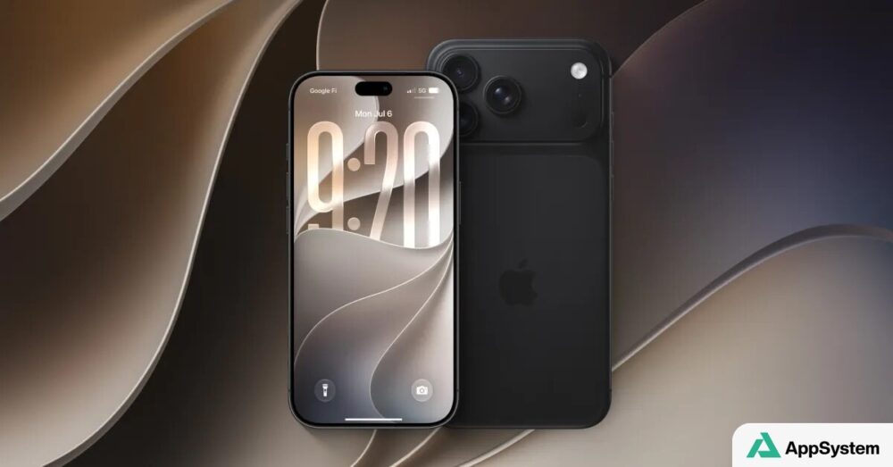 Rendu d’un iPhone présenté de face et de dos