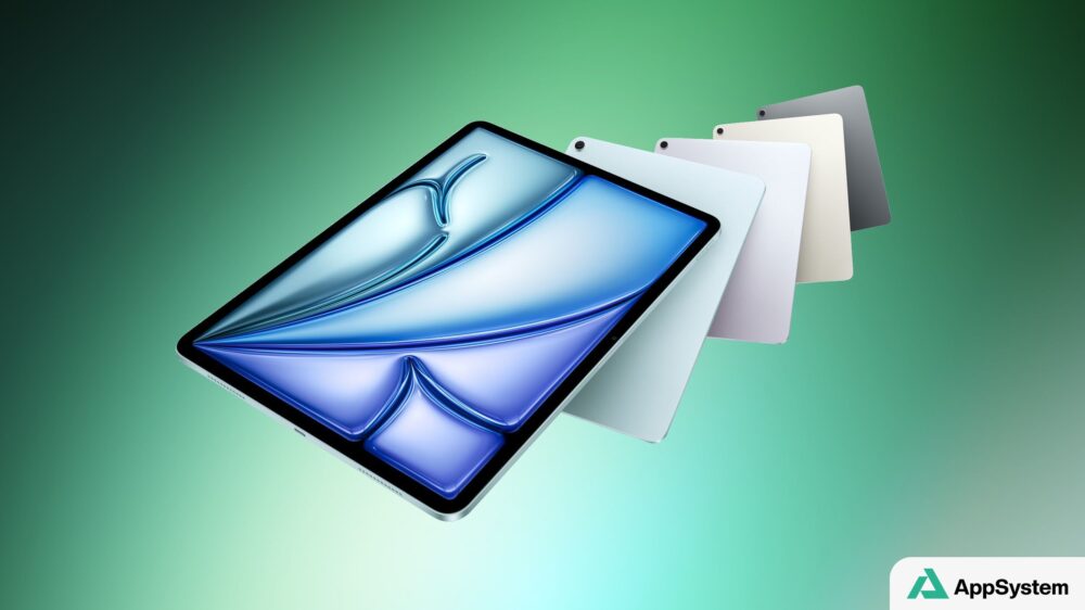 Plusieurs iPad présentés autour d’un modèle affichant un écran bleu