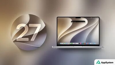 MacBook présentant l’écran de macOS 27