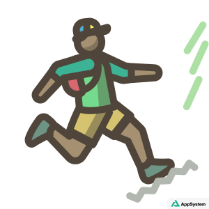 Illustration d’un coureur pratiquant une activité sportive