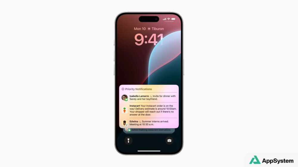 iPhone affichant des notifications prioritaires regroupées sur l’écran verrouillé
