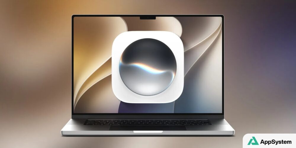 Ordinateur Mac présentant l’icône de l’application Siri