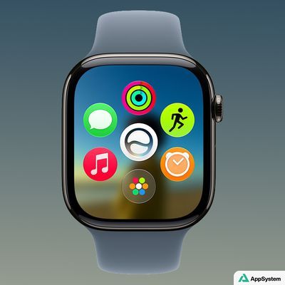 Apple Watch montrant plusieurs icônes d’applications sur son écran