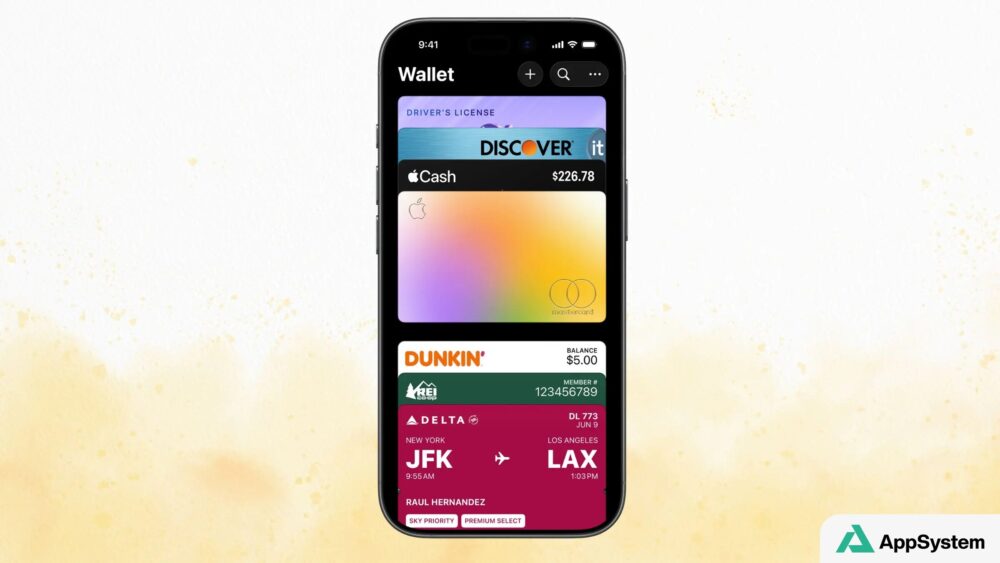 iPhone affichant plusieurs cartes et billets dans Apple Wallet