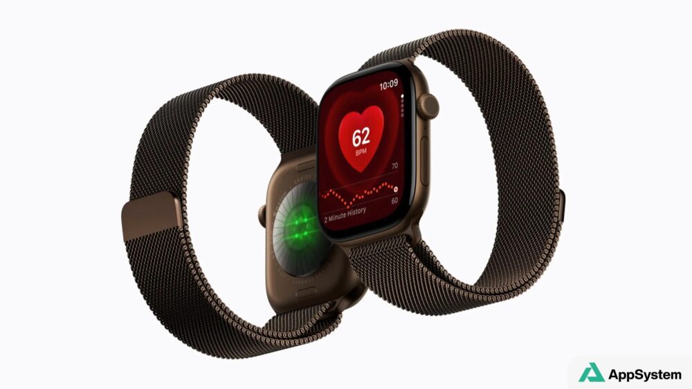 Apple Watch Series 12 affichant une fréquence cardiaque