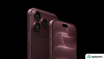 Deux iPhone 18 Pro bordeaux présentés de dos et de face