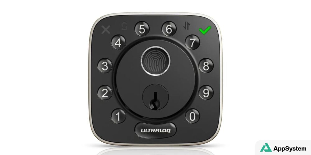 Serrure intelligente ULTRALOQ Bolt Fingerprint avec pavé numérique et empreinte digitale
