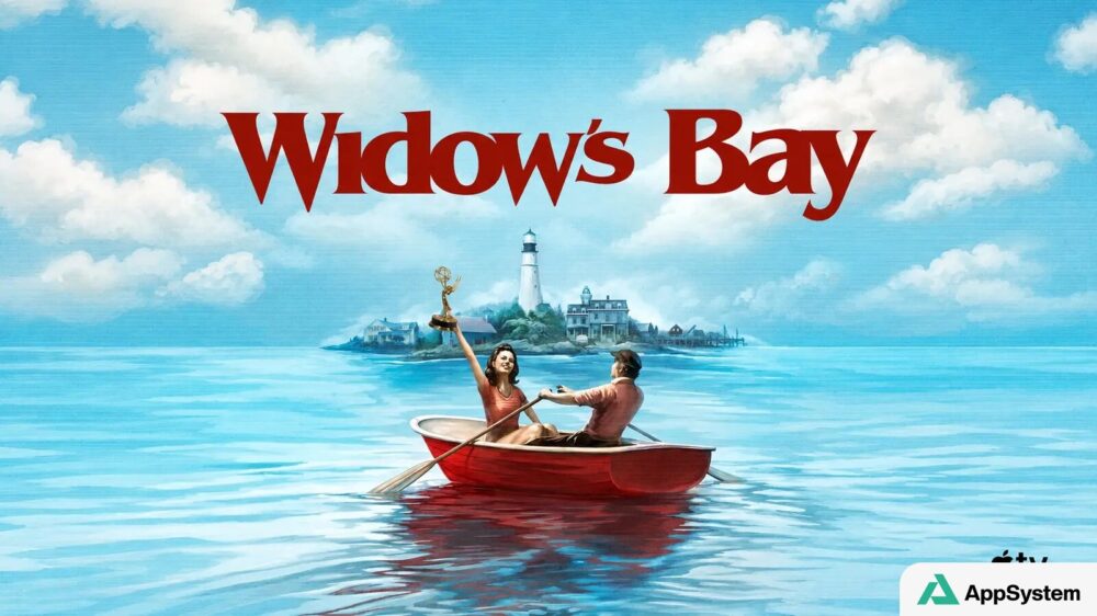 Illustration de Widow’s Bay avec deux personnages dans une barque