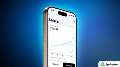 iPhone affichant le compte d’épargne Apple Card et son solde