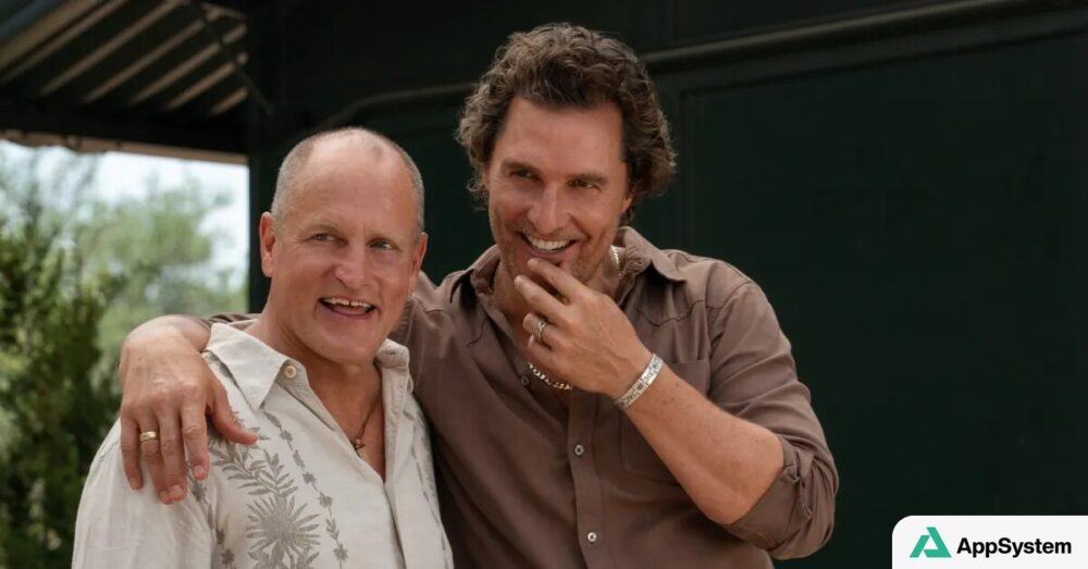 Woody Harrelson et Matthew McConaughey posent ensemble pour Brothers