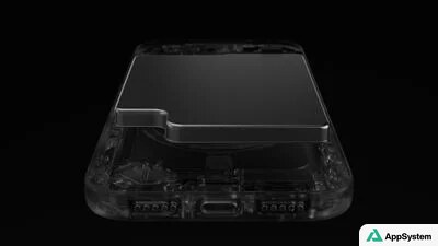 Vue interne d’un iPhone avec sa batterie visible