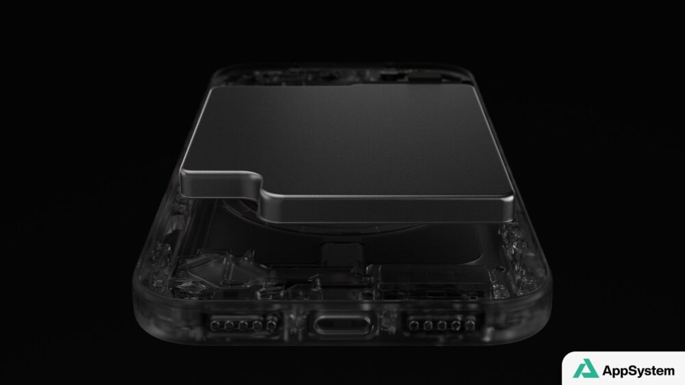 Vue interne d’un iPhone montrant sa batterie et ses composants