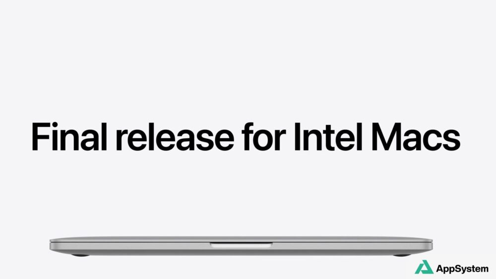 Ordinateur Mac portable illustrant la fin du support des processeurs Intel