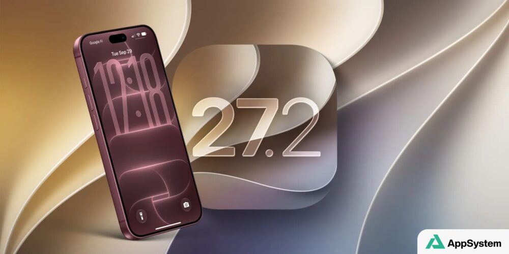 iPhone présentant la version iOS 27.2