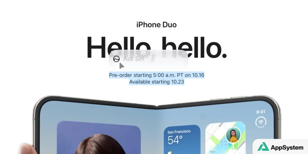 Texte sélectionné avec la fenêtre « Ask Siri » affichée