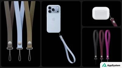 Accessoires Apple colorés : dragonnes, coque iPhone et étui AirPods