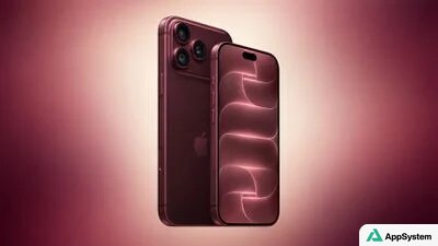 Rendu miniature d’un iPhone Pro rouge vu de face et de dos