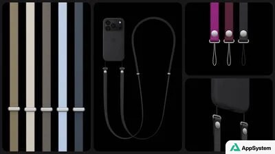 Collection de sangles Apple, dont modèles de poignet et bandoulière