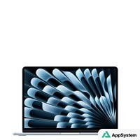 MacBook affichant un fond d’écran bleu abstrait