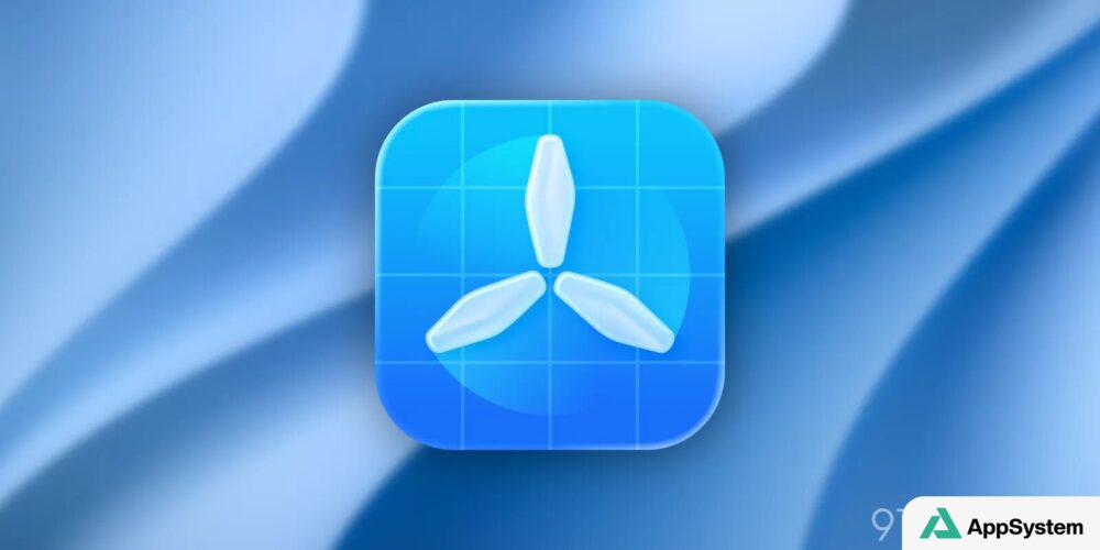 Icône bleue de l’application TestFlight d’Apple